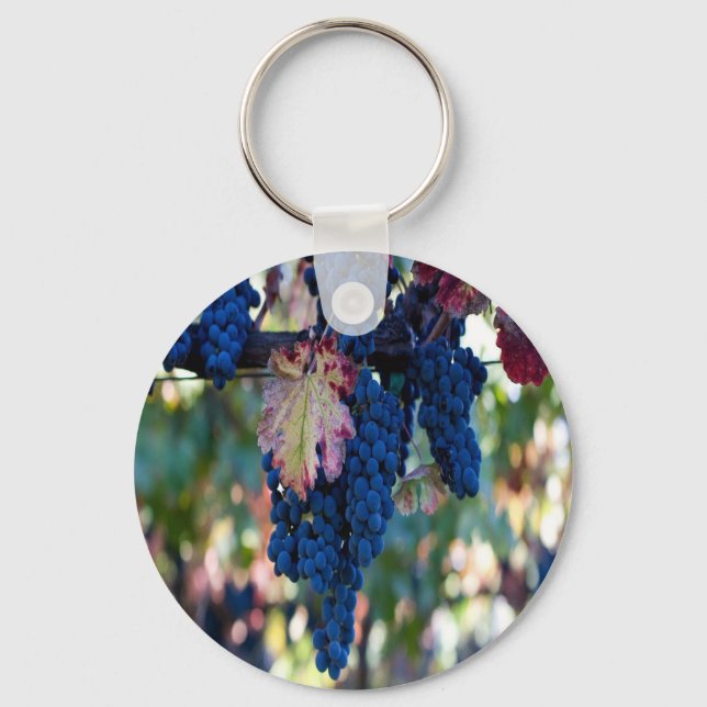 Grapes on a Vine Keychain (Front)