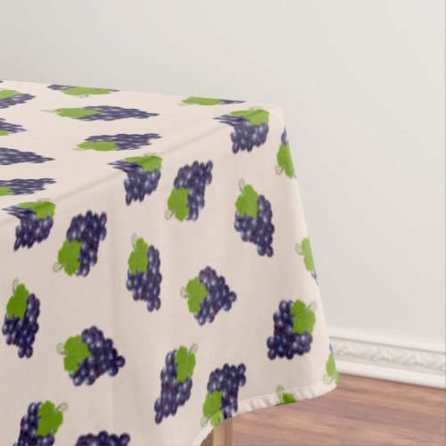 Grapes on Light Beige Tablecloth