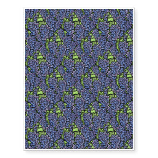 Grapes on The Vine Temporary Tattoos
