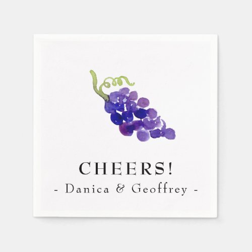 Grapes on the Vine Wine Party Napkins