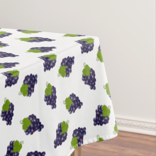 Grapes on White Tablecloth