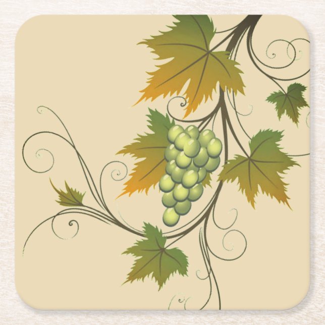Grapes Paper Coasters (Front)