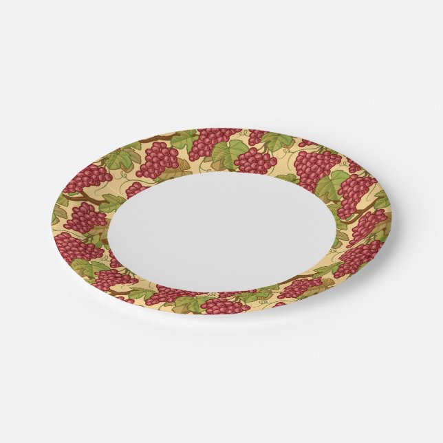 Grapes Paper Plates (Angled)