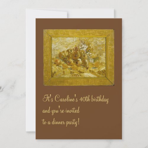 Van Gogh Grapes, Pears and Lemons Vintage Fine Art Card