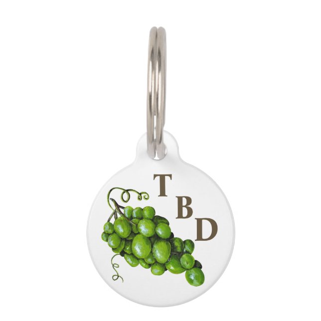 Grapes Pet Tag (Front)