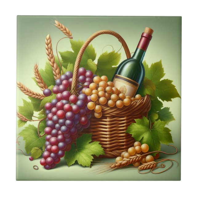 Grapes Print Tile (Front)