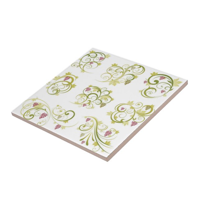 Grapes Print Tile (Side)