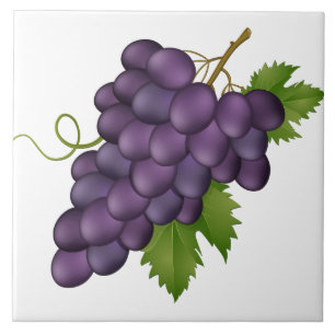 Grapes Print Tile