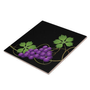 Grapes Print Tile