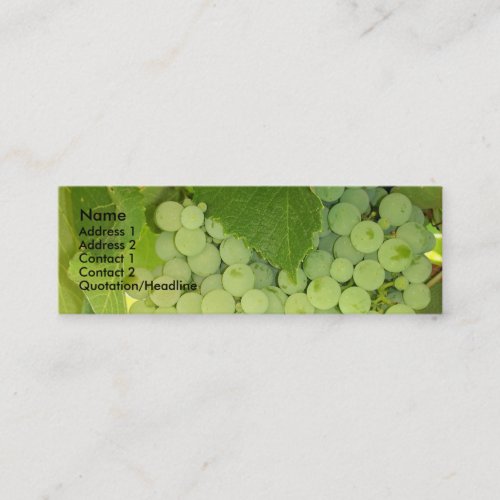 Grapes Profile Card Business Card