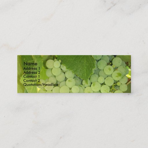 Customizable Grapes Profile Card Business Card
