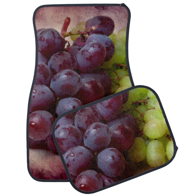 Grapes Red And Green Car Mat (Set)