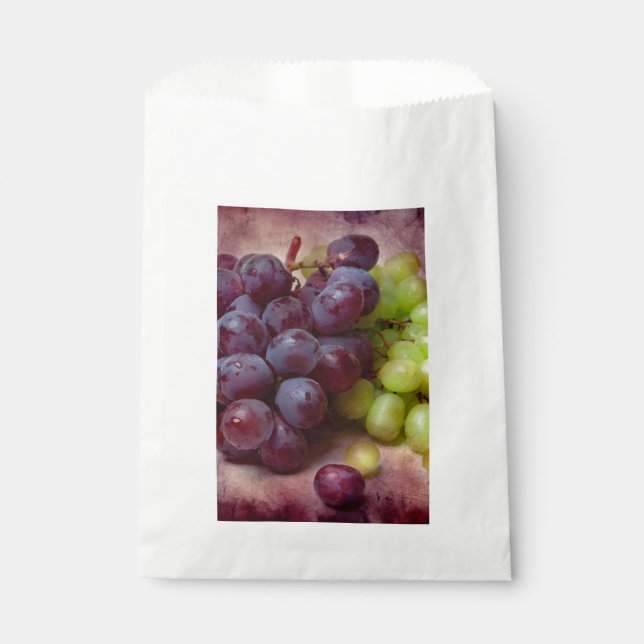 Grapes Red And Green Favor Bag (Front)