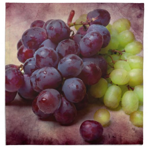 Grapes Red And Green Napkin