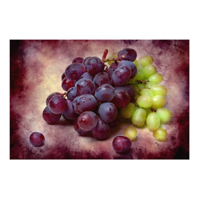 Grapes Red And Green Photo Print (Front)
