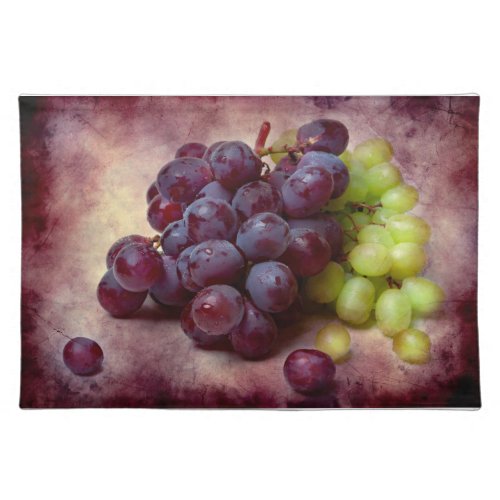 Grapes Red And Green Placemat