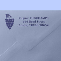 Grapes Return Address Self-inking Stamp