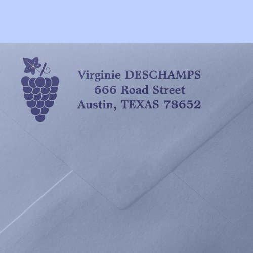 Grapes Return Address Self_inking Stamp