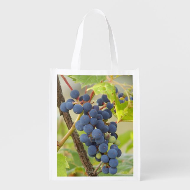 Grapes Reusable Grocery Bab Bag (Front)