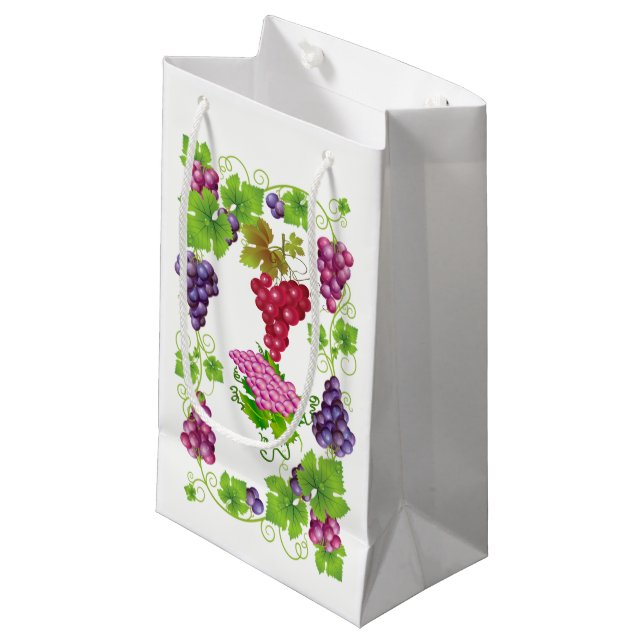 Grapes Small Gift Bag (Front Angled)