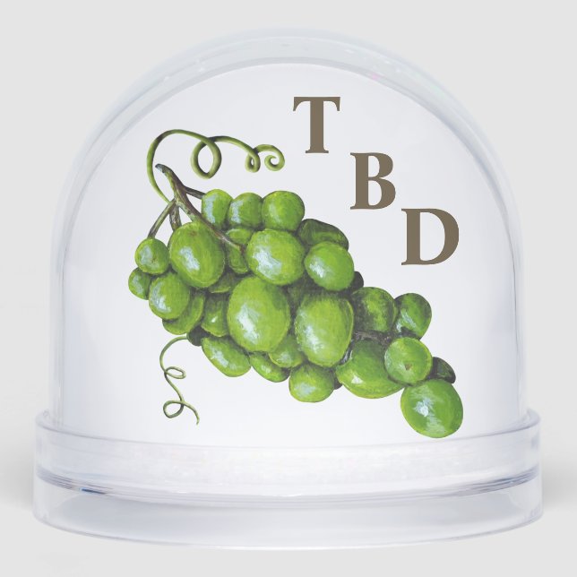 Grapes Snow Globe (Front)