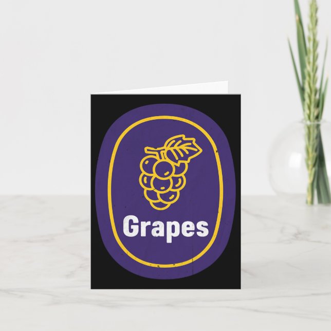 Grapes Sticker Costume Kids Grapes Fruit Matching  Card (Front)