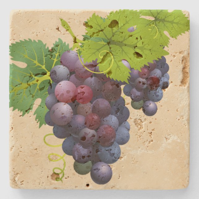 Grapes Stone Coaster (Front)