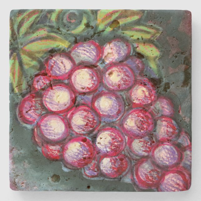 Grapes Stone Coaster (Front)