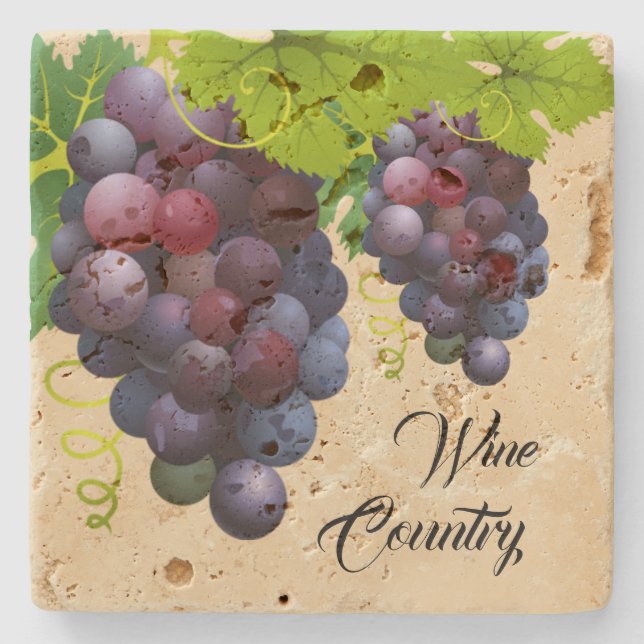 Grapes Stone Coaster (Front)