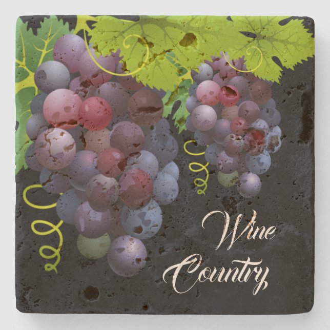 Grapes Stone Coaster (Front)