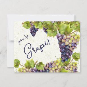 Grapes Thank You  Note Card