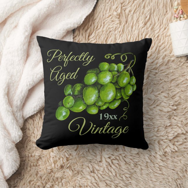Grapes Throw Pillow (Blanket)