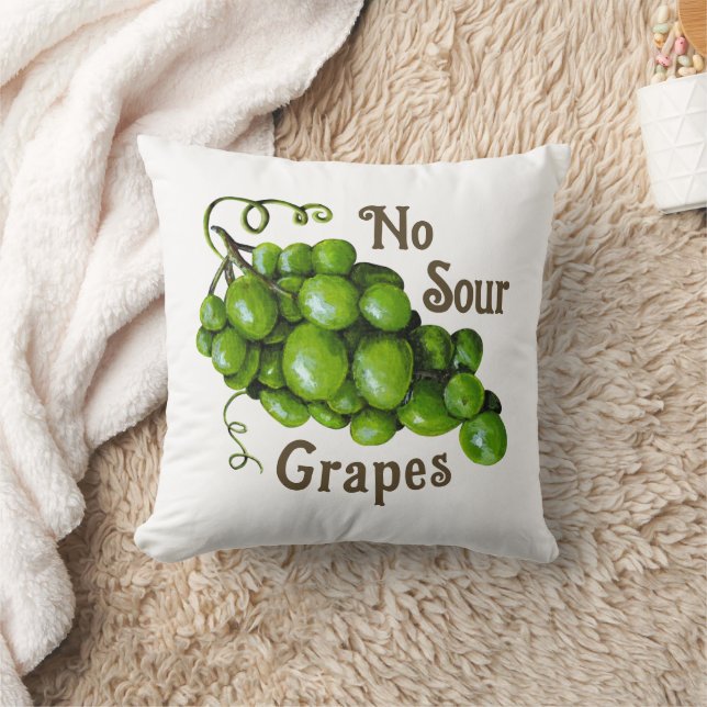 Grapes Throw Pillow (Blanket)