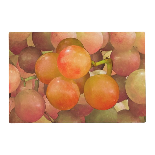 Grapes Un-Wrathed Laminated Placemat (Front)