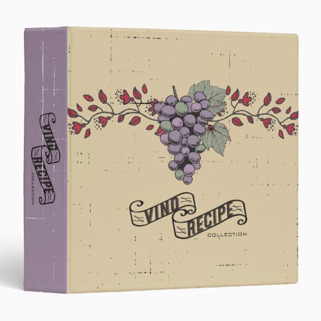 Grapes vines Tuscan wine tasting vineyard tours Binder (Front/Spine)