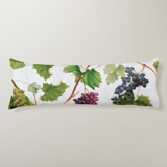 Grapes Vineyard Mediterranean Greek Island  Body Pillow (Front)