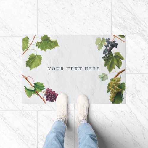 Grapes Vineyard Mediterranean Greek Island  Doormat