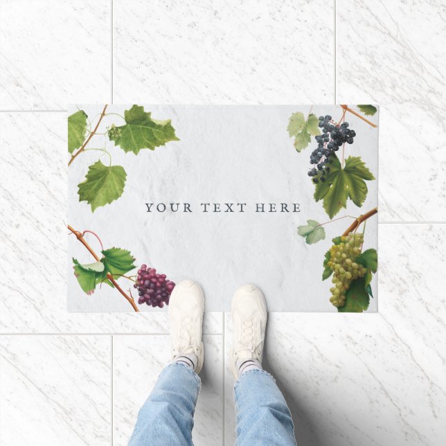 Grapes Vineyard Mediterranean Greek Island  Doormat (Indoor)