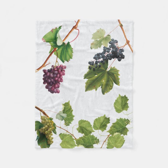 Grapes Vineyard Mediterranean Greek Island   Fleece Blanket (Front)