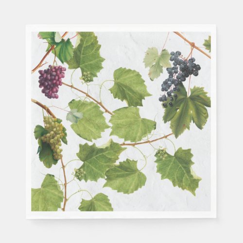 Grapes Vineyard Mediterranean Greek Island  Napkins