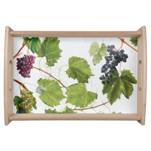 Grapes Vineyard Mediterranean Greek Island  Serving Tray