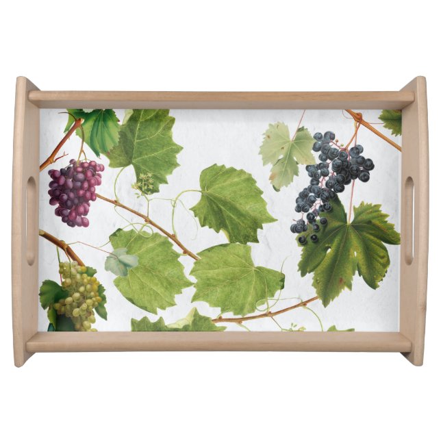 Grapes Vineyard Mediterranean Greek Island  Serving Tray (Front)