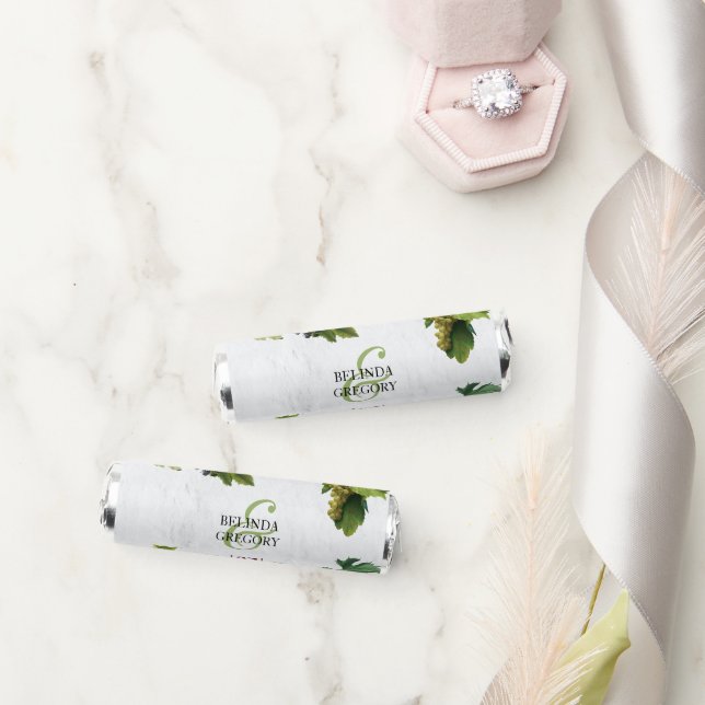 Grapes Vineyard Mediterranean Greek Island Wedding Breath Savers® Mints (Wedding)