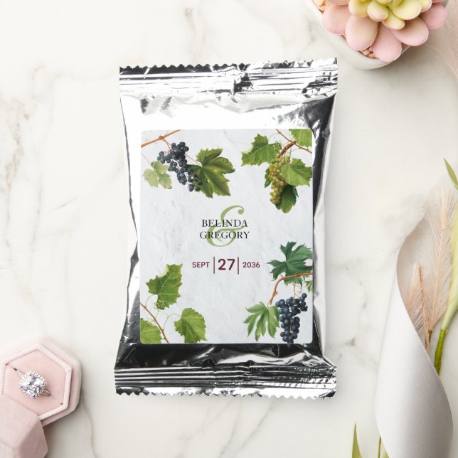 Grapes Vineyard Mediterranean Greek Island Wedding Coffee Drink Mix (Wedding)