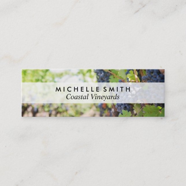 Grapes | Vineyard Mini Business Card (Front)