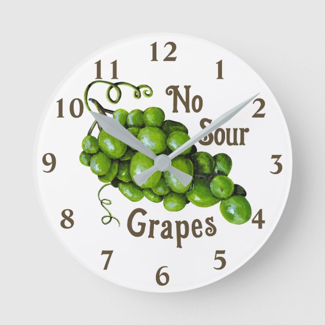 Grapes Wall Clock (Front)