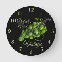 Grapes Wall Clock