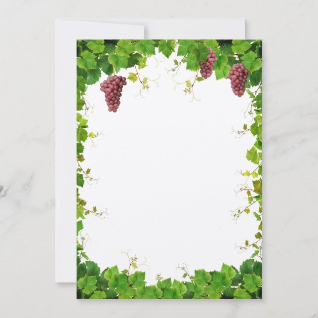 Grapevine Border Invitation (Front)