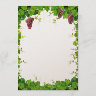 Grapevine Border Invitation