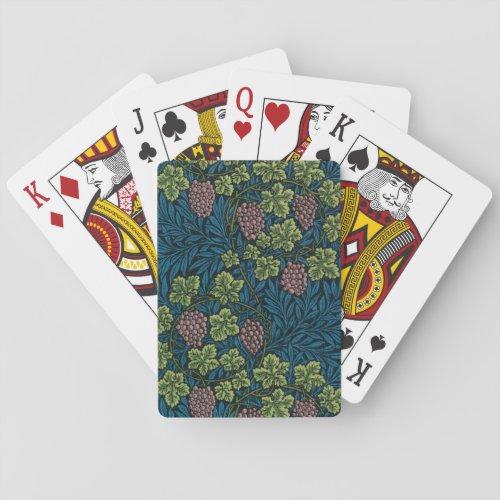 Grapevine by William Morris Poker Cards